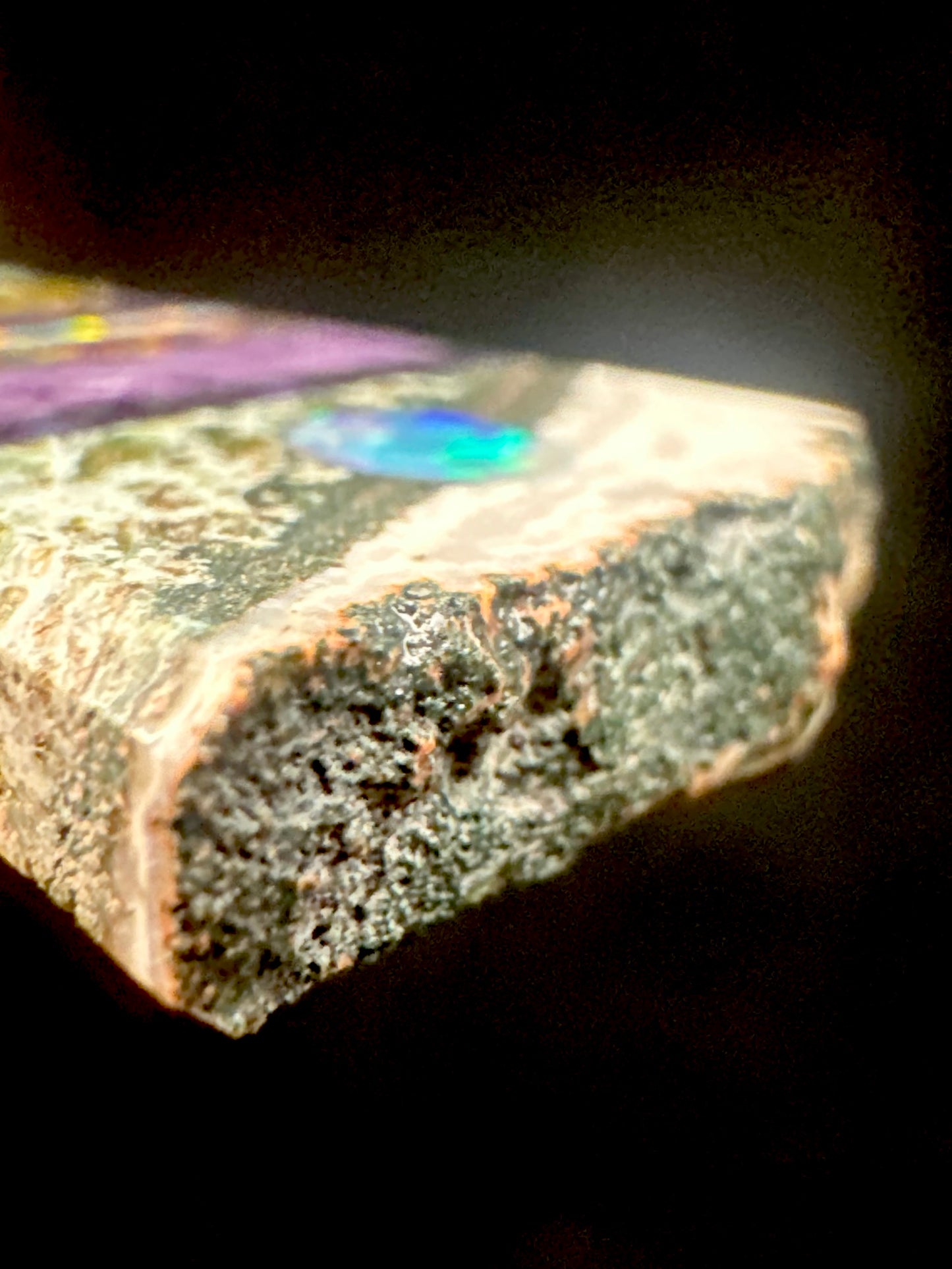 Green zebra jasper/purple charoite