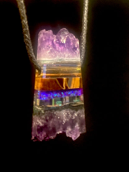 Amethyst/tiger’s eye/opal