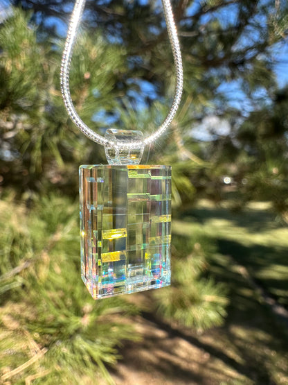 Dichroic stacked glass