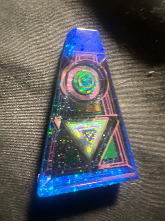 Dichroic glass and opal stacker