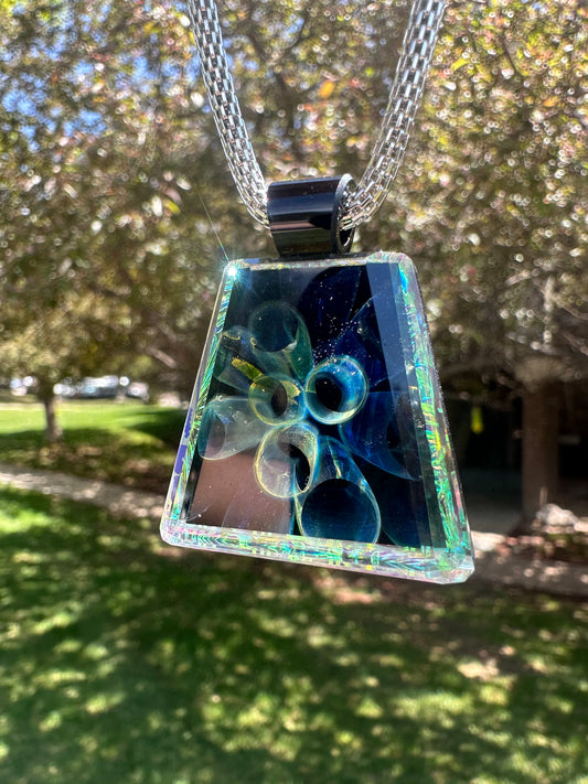 Golden fume tech pendant.