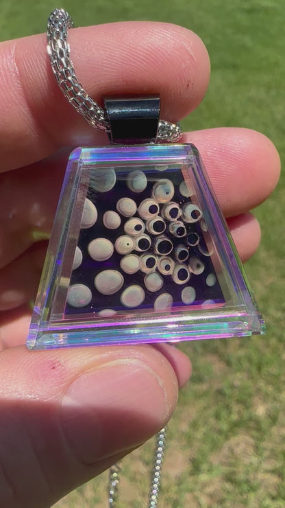 Gold and silver fume with dichroic glass